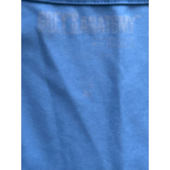 Greys Anatomy By Barco Blue Scrub Top XL V-Neck Short Sleeve With Pockets - Picture 5 of 9